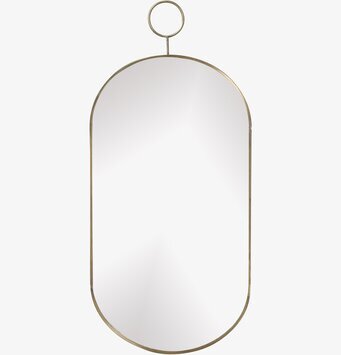 Bild av elegant spegel med antik mässingsram