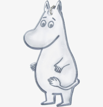 Bild av stiliserad Mumin-reflex med säkerhetsfunktion