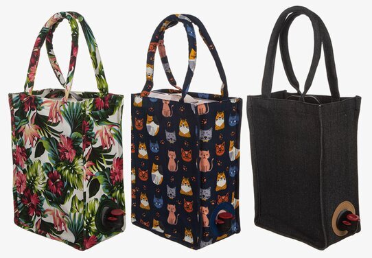 Väska Canvas Bag In Box från Different Design i tre mönster