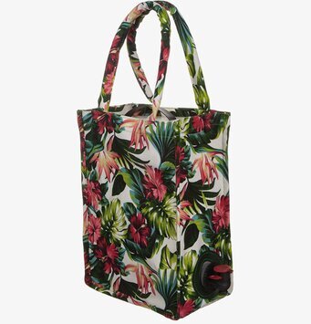 Bild av färgglad och praktisk väska med tropiskt tema