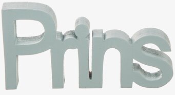 Bild av dekorativ träprins för barnrumsinredning