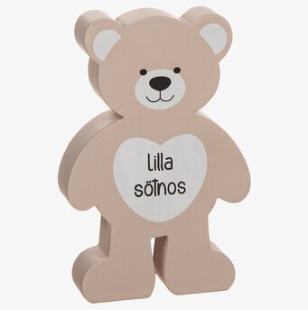 Foto av dekorativ nalle i stilren och tidlös design