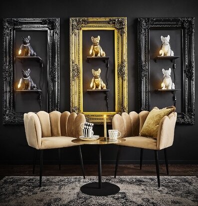 Bild av stilrent vardagsrum med sofistikerad design