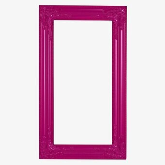 Bild: Rektangulär ram i djärv magenta och barockstil