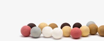 Bild av dekorativa kulor för stämningsfull atmosfär