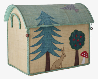 Bild av charmig förvaringslösning med skogstema