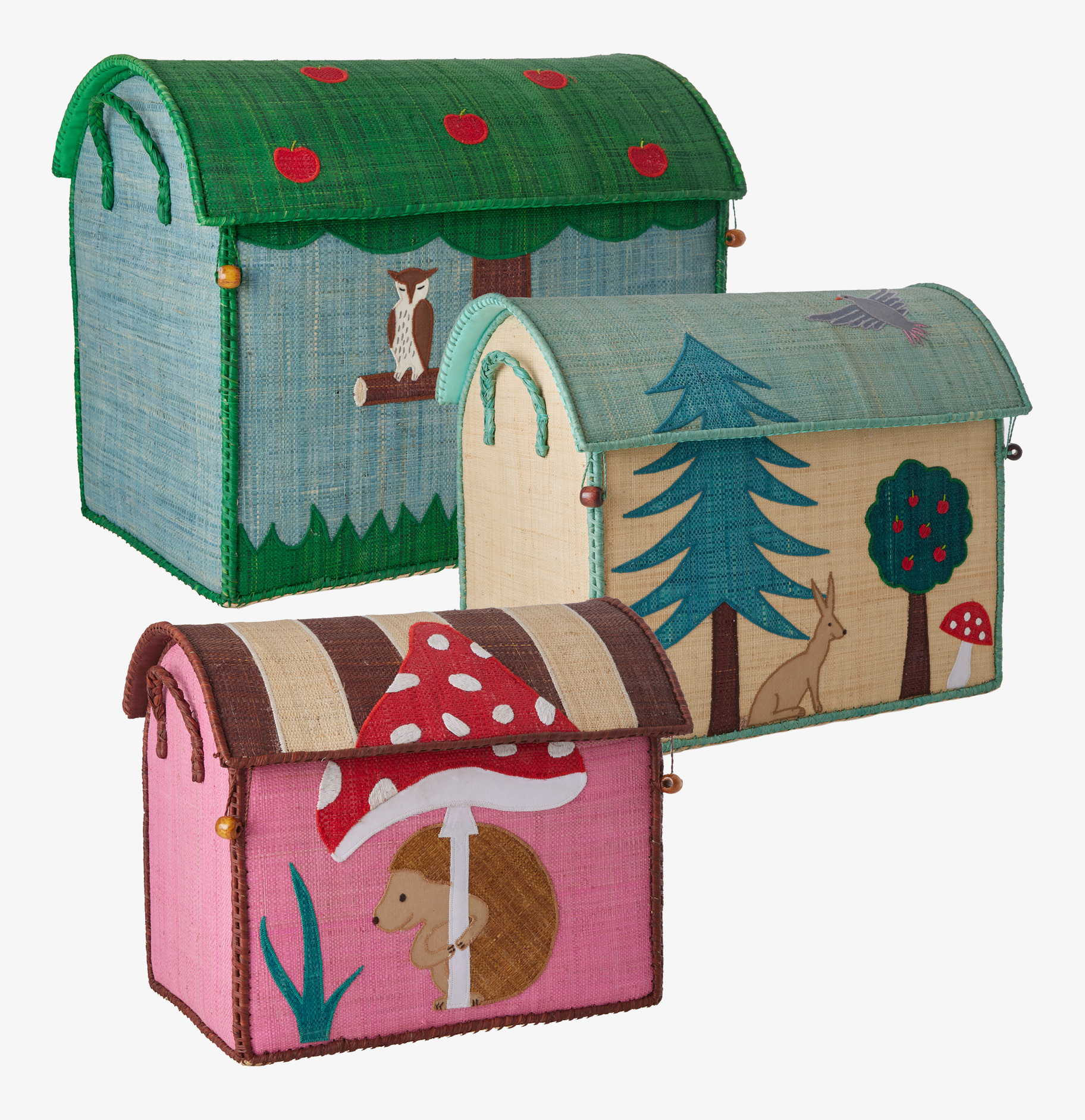 Förvaringshus Happy Forest Theme Small från Rice i skogstema