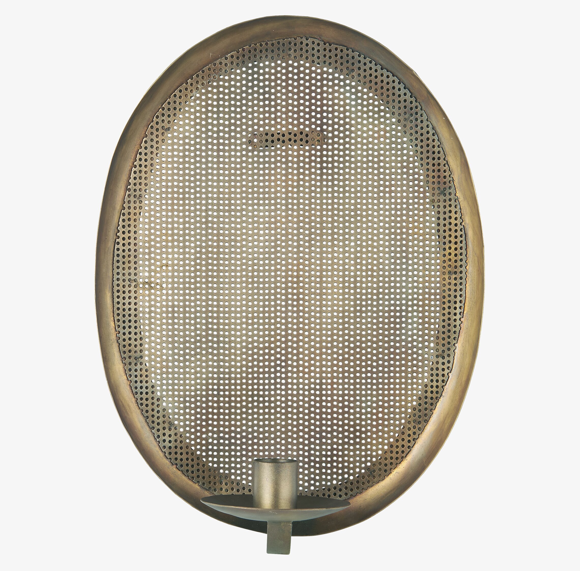 Väggljusstake Hålmönster från IB Laursen med antik finish