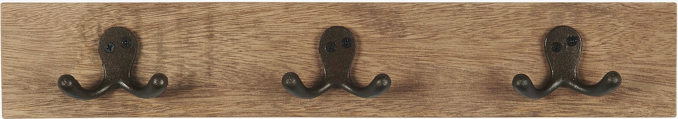 Klädhängare 3 Krokar från IB Laursen med trä och metall