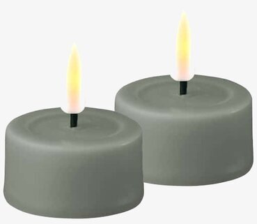 Värmeljus LED Salvia 2-Pack från Deluxe Homeart på vit bakgrund