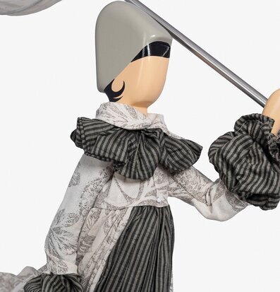 Foto av unik bordslampa med konstnärlig design