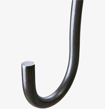 Bild av stilren och tidlös metallstång i svart finish