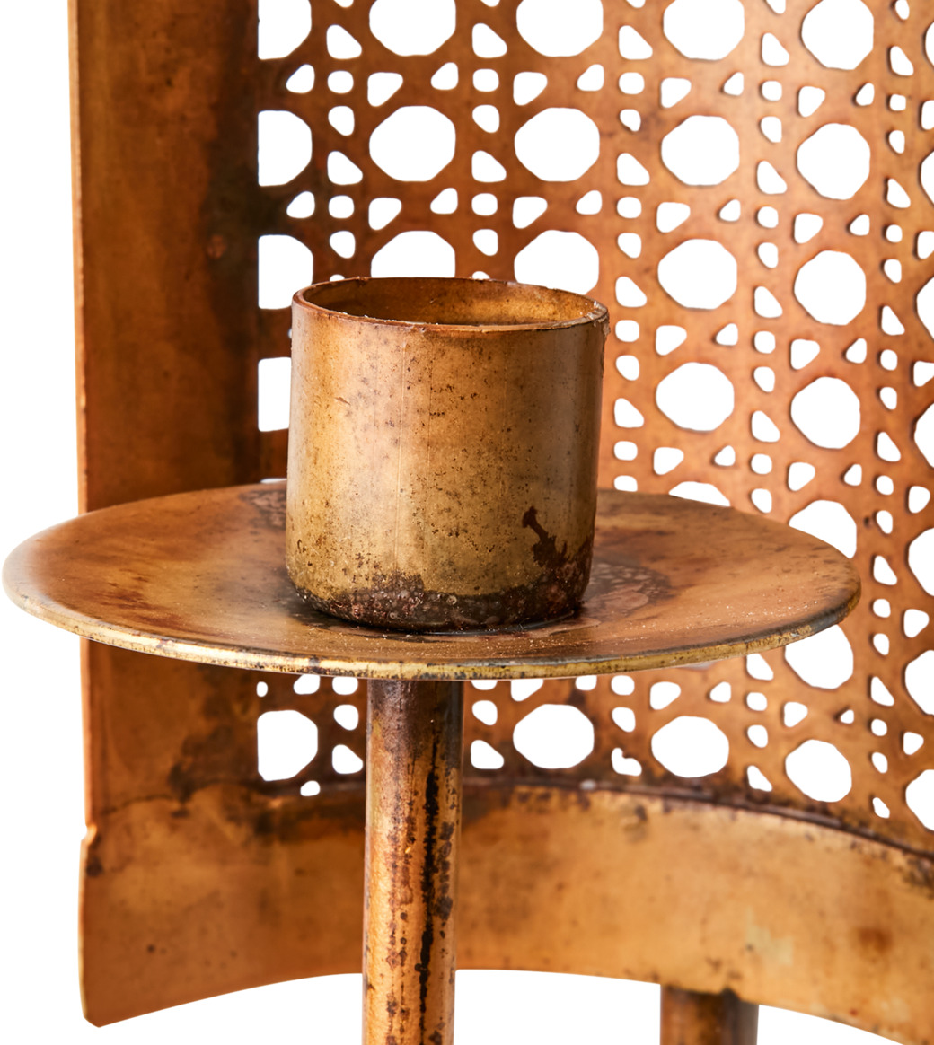 Väggljushållare Mässing från Affari med antik design