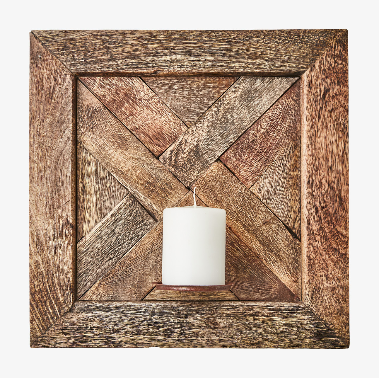Väggljushållare Vector Brun 40x40cm från Affari, trädesign