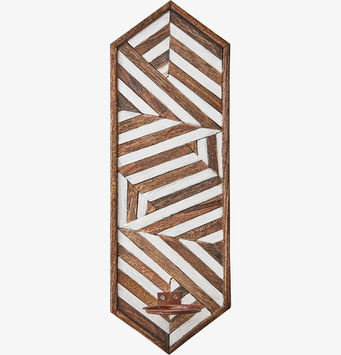 Bild av elegant väggljushållare med geometriskt mönster