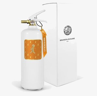 Foto av elegant brandsläckare med modern design