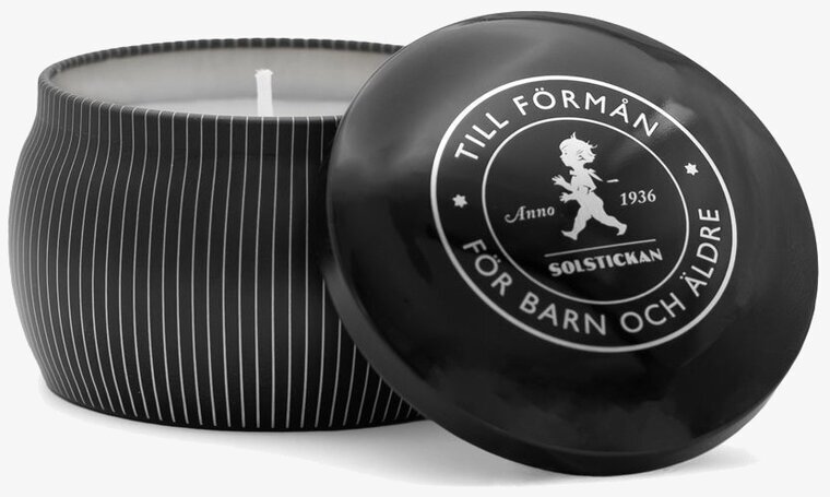 Doftljus Cederträ från Solstickan i elegant metallburk