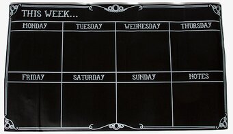 Bild av stilren och praktisk veckoplanerare för hemmet