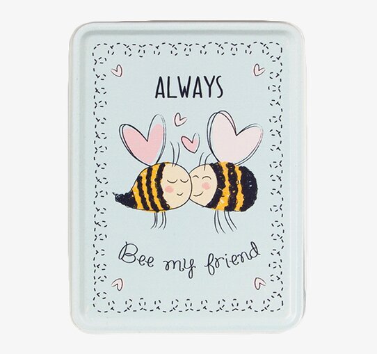 Plåtburk Always Bee från Sass & Belle med tecknade bin
