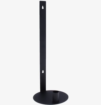 Bild av stilren och funktionell väggljusstake i svart