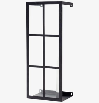 Bild av elegant svart väggljusstake i metall