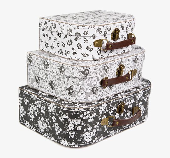 Parisian Floral Suitcase från Sass & Belle i tre storlekar