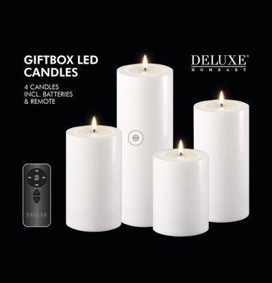 Bild av eleganta vita LED-ljus med fjärrkontroll