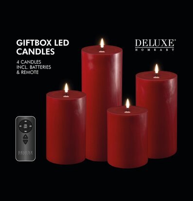 Bild av LED-ljus med fjärrkontroll på svart bakgrund