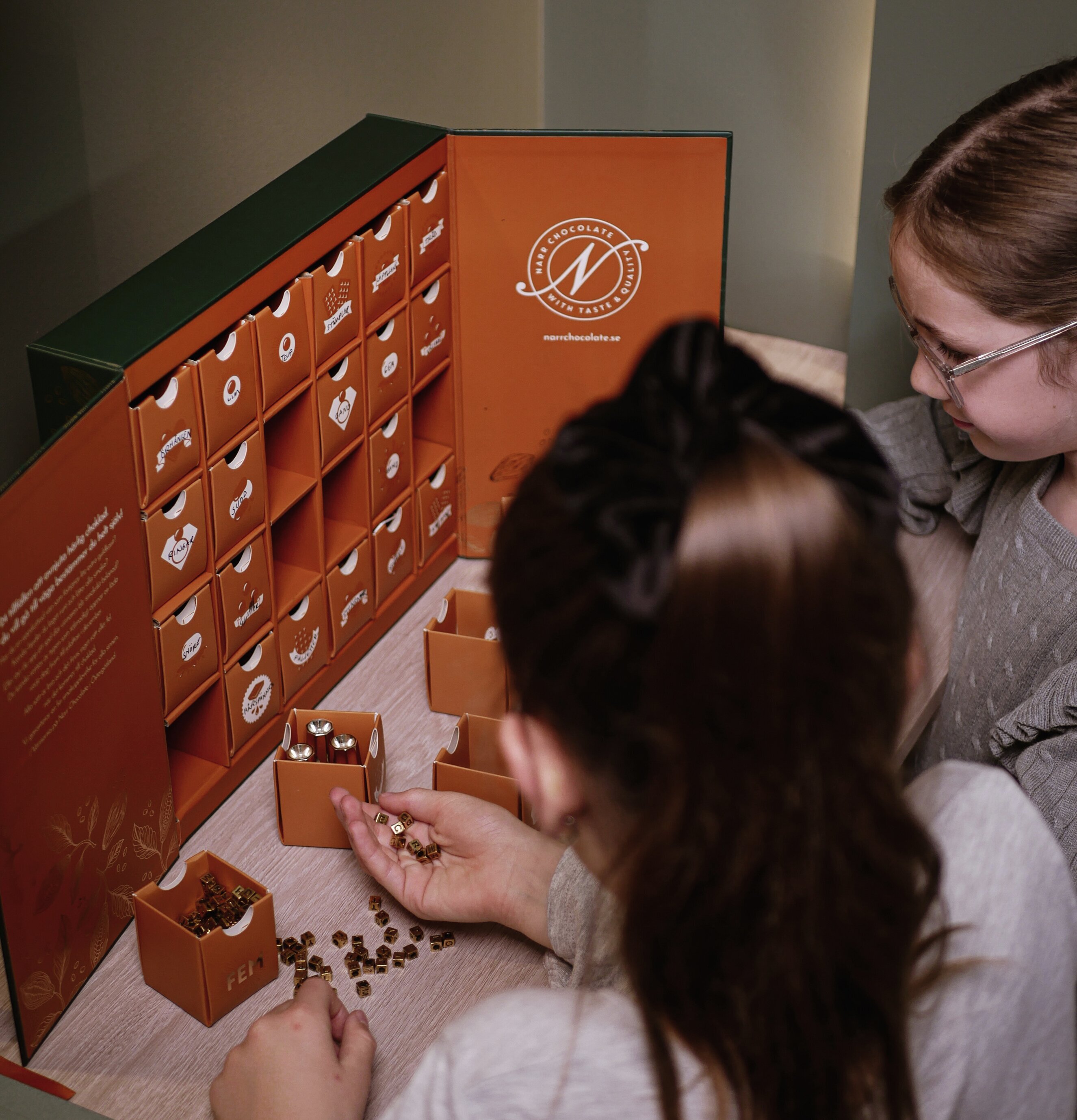 Narrs Gröna från Narr Chocolate, grön adventskalender