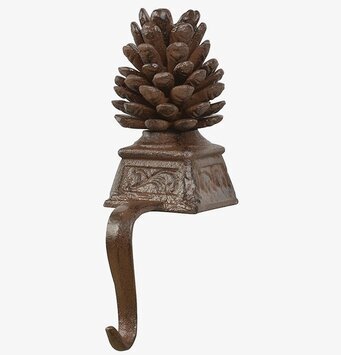 Foto av dekorativ hängare i gjutjärn, ekollonform