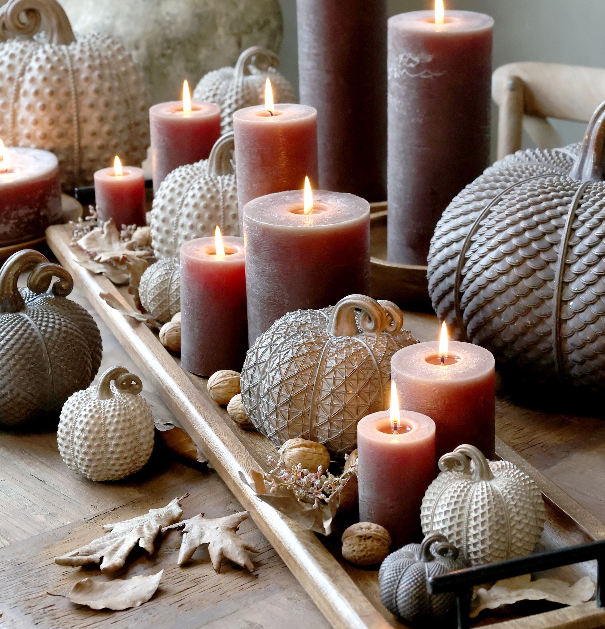 Pumpa Liten Antique Latte från Chic Antique i bordsarrangemang