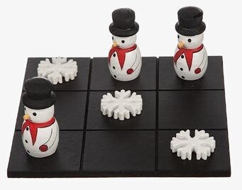 Bild av charmigt vinterinspirerat tre i rad-spel