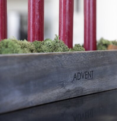 Bild av elegant ljusstake för adventsdekoration