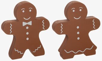 Bild av traditionella pepparkaksfigurer i heminredning