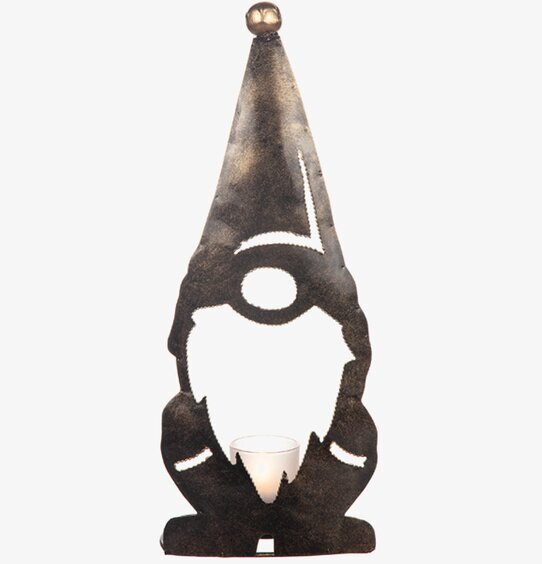 Tomte Ljuslykta Hamrad Plåt 30 cm från Different Design