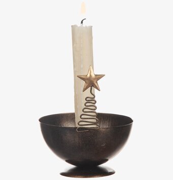 Bild av unik ljusstake med spiral och stjärndekor