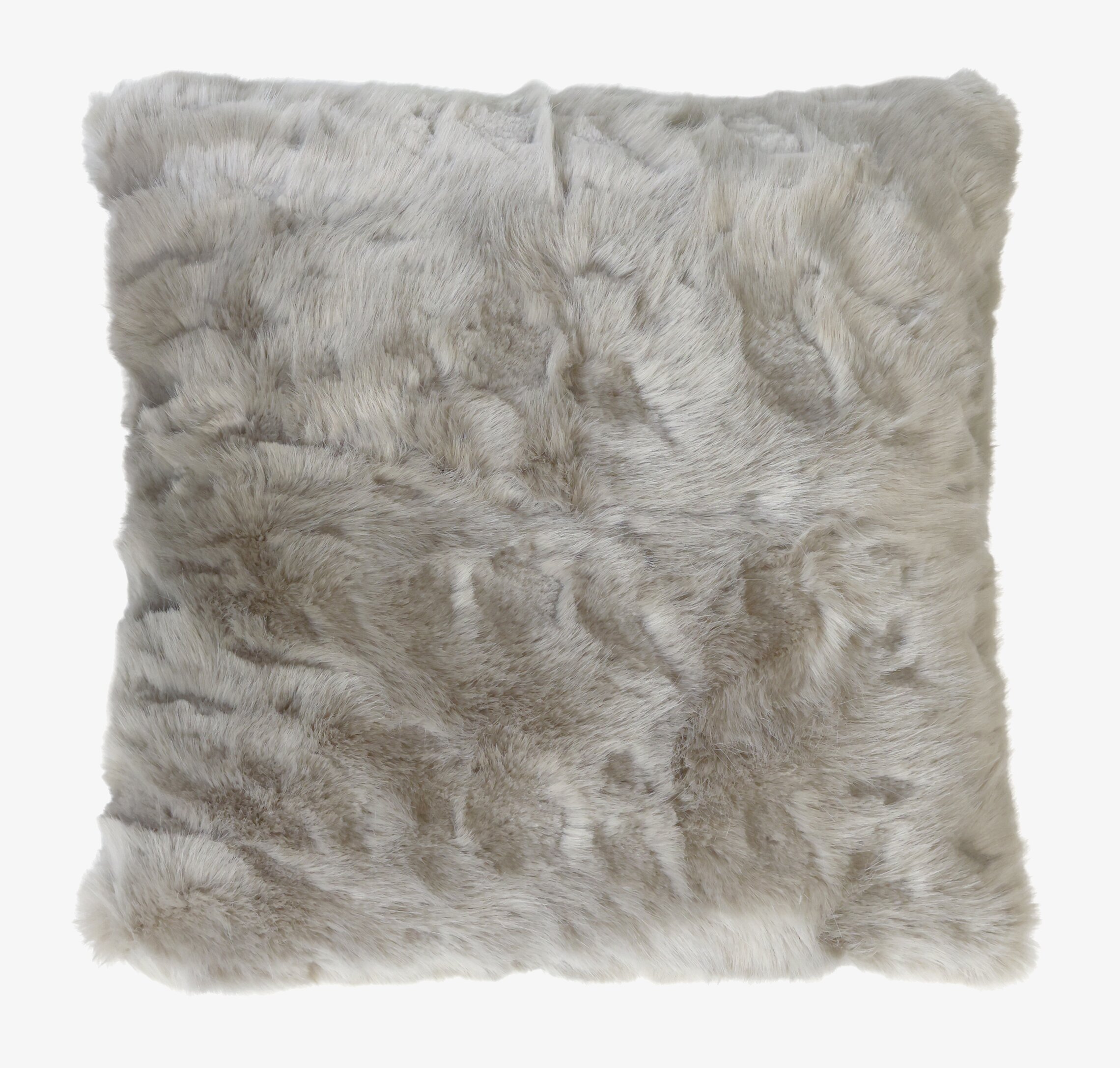 Kudde Antique Latte från Chic Antique med mjuk faux fur-yta