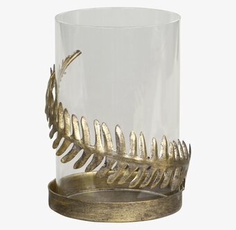 Bild av elegant ljushållare i antik mässingsdesign