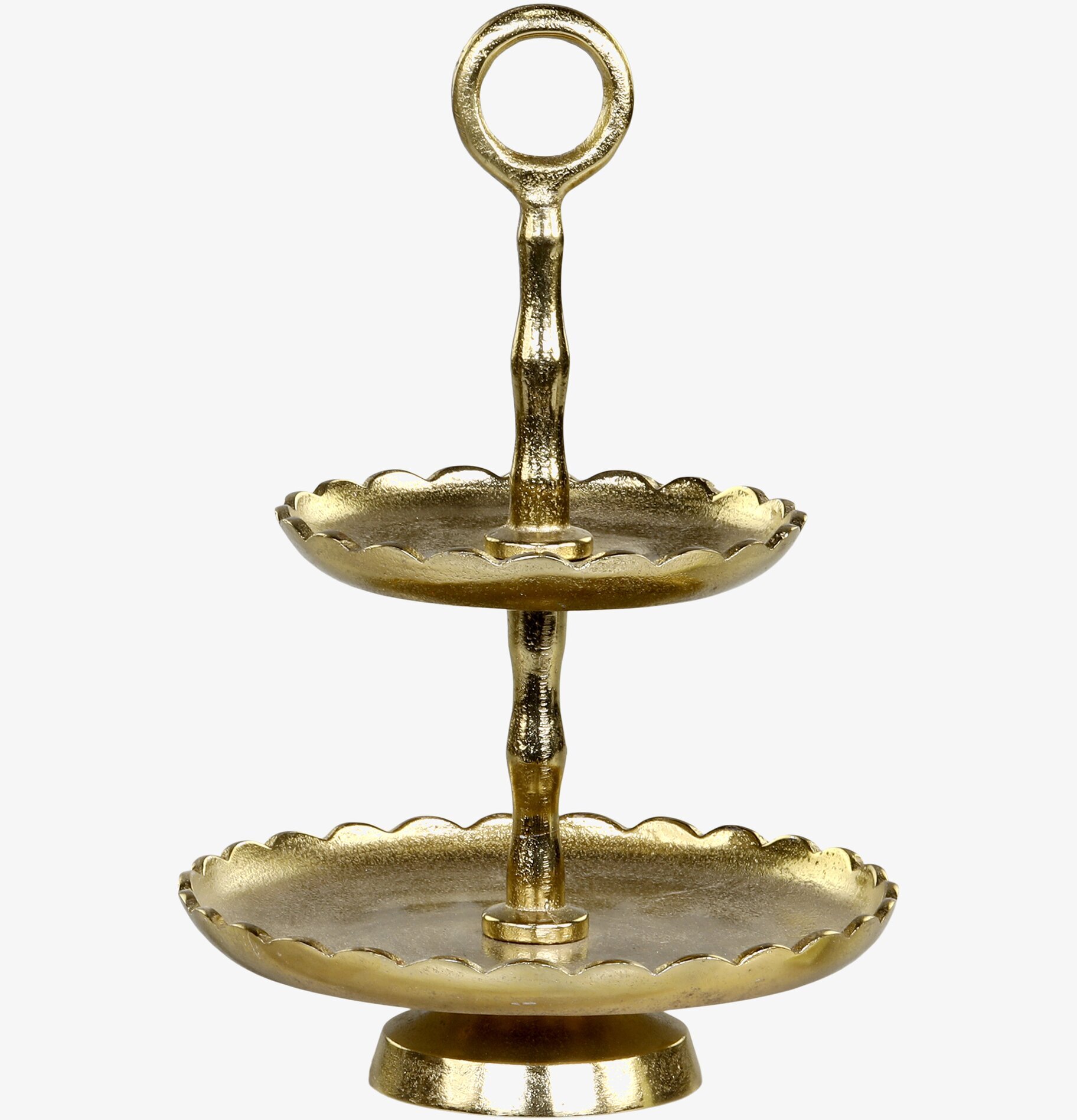 Kakfat Med Spetskant från Chic Antique i gyllene metall