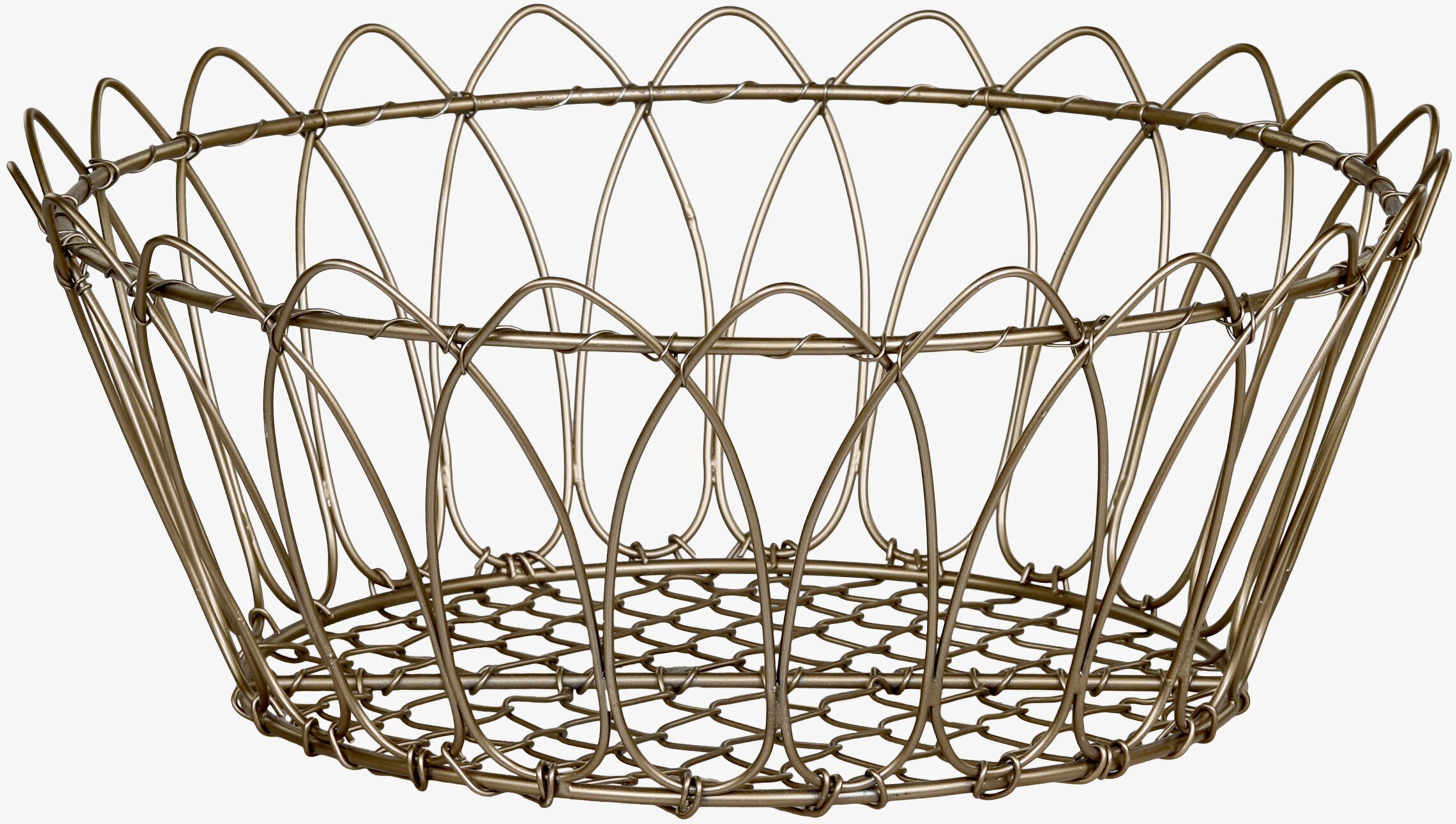 Trådkorg Antik Mässing från Chic Antique med rustik design