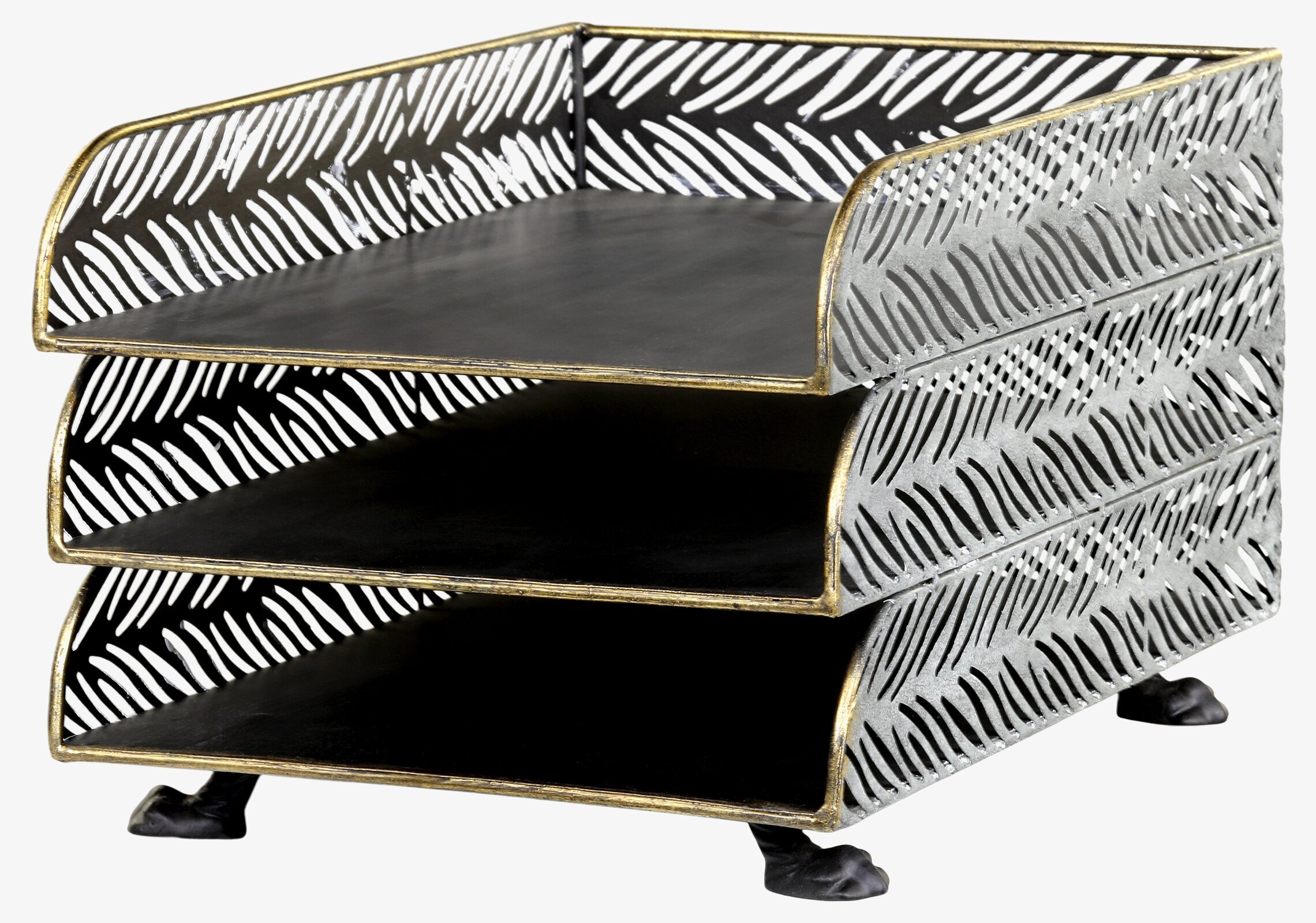 Brevkorg Med Mönster från Chic Antique med tre fack