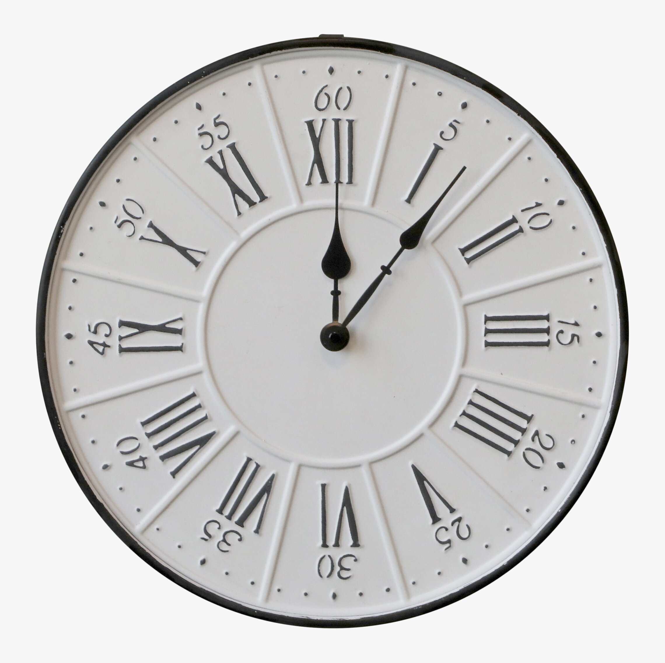 Väggklocka Vit från Chic Antique med romerska siffror