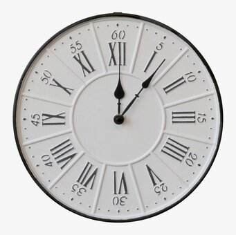 Bild av stilfull väggklocka med romerska siffror