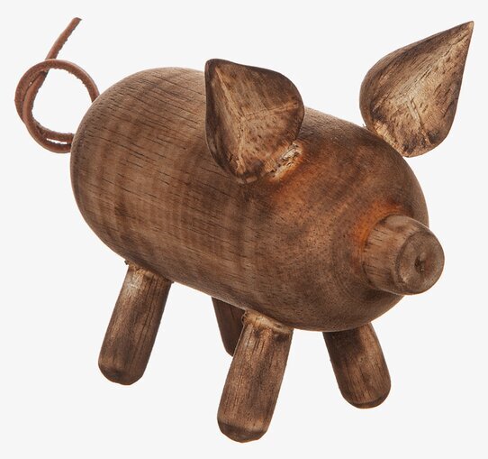 Gris Trä från Different Design, rustik träfigur med detaljer