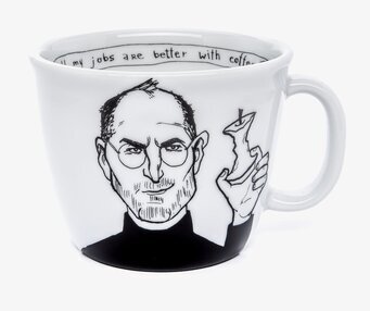 Bild av en unik och stilren porslinsmugg med design