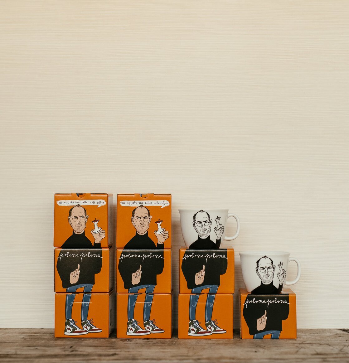 Porslinsmugg Steve - The Apple Man från PolonaPolona