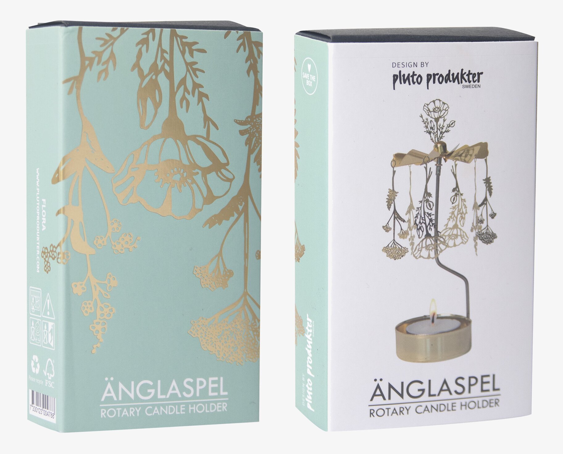 Änglaspel Flora från Pluto Produkter i elegant förpackning