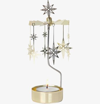 Foto av ett elegant änglaspel med stjärndetaljer