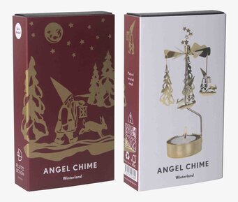 Bild av vintrigt änglaspel med miljövänlig design