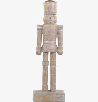 Foto av en robust och stilren nötknäppare i trä